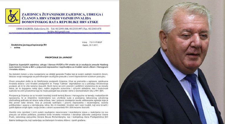 Đakić i HVIDR-a napali Pusićku i Mesića zbog presude Praljku