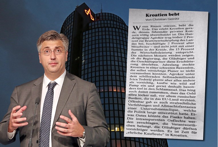 Njemački list o "potresima u Hrvatskoj": "Agrokor je fijasko, hoće li vlada preživjeti znat će se idući mjesec"