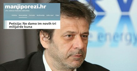 Peticija protiv novih poreza: "Ne damo im još tri milijarde kuna"