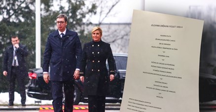 Pogledajte što će Vučić večerati na Pantovčaku, na meniju je i pravopisna greška