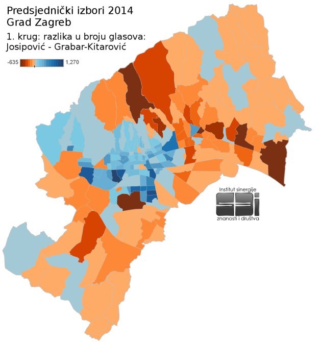 Iznenađujući rezultat izbora u Zagrebu: Evo gdje su birali Josipovića, a gdje Kolindu