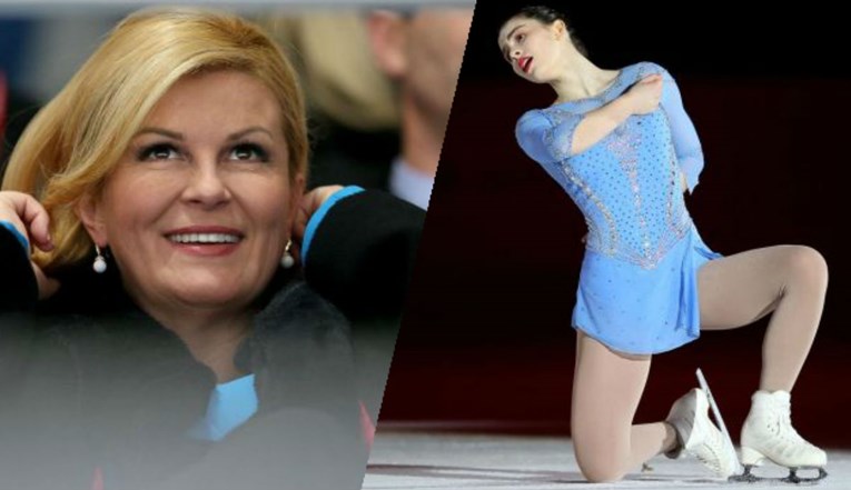 FOTO Kolinda nije skidala osmijeh s lica dok je gledala nastup kćeri Katarine na Zlatnoj pirueti