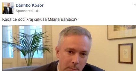 Politički parazit Kosor Bandiću godinama držao svijeću, a sad plaća oglas u kojem pljuje po njemu