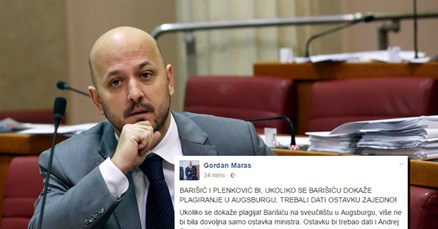 Maras: Ako se u Njemačkoj dokaže da je Barišić plagijator, ostavku treba dati i Plenković