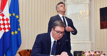 FOTO Pogledajte poruku koju je na ćirilici ispisao Vučić u Zagrebu