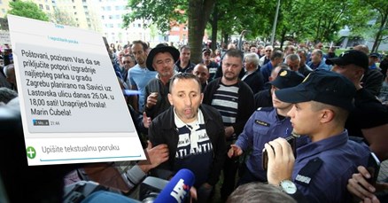 POGLEDAJTE SMS Bandić je na prosvjednike u Savici poslao ratne veterane