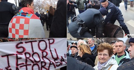 Pogledajte kako je protekao prosvjed protiv šatoraša