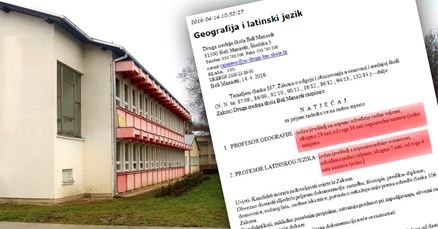 ŠKOLSKI PRIMJER U Belom Manastiru zaposlili profesoricu hrvatskog i povijesti da predaje zemljopis