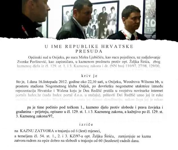 Širić zbog prijetnji novinarki Indexa nepravomoćno osuđen kaznom zatvora, radit će za opće dobro
