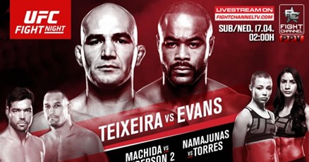 UFC on FOX 19: Teixeira protiv Evansa, Namajunas i Torres za prvu izazivačicu