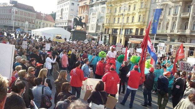 Veliki prosvjed teta iz vrtića: Bandić ih pokušao omalovažiti, a one mu poslale jasnu poruku