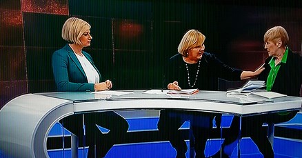 Burna rasprava Markićke i Sarnavke na HTV-u, malo su se i gurkale