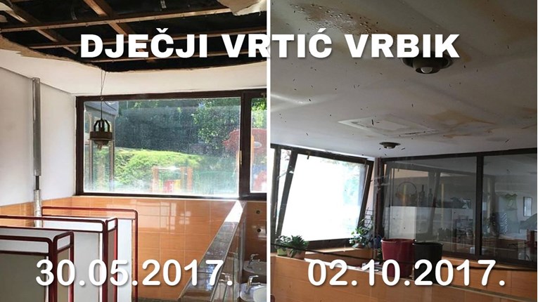 Sjećate se vrtića kojem se urušio strop u svibnju? Sada im se opet dogodila slična stvar