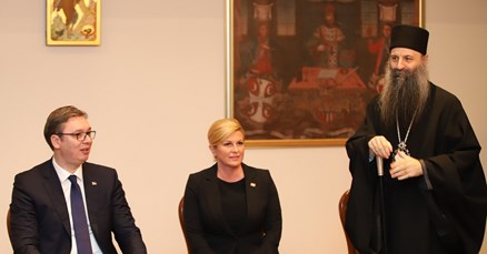 FOTO, VIDEO Kolinda i Vučić pozorno slušali popa, a onda skupa otišli kod Bozanića