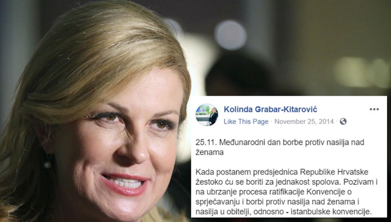 Prije tri godine Kolinda je oštro tražila ratifikaciju Istanbulske. Danas šuti