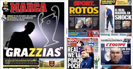 KRALJEV GOVOR SLOMIO REAL Naslovnice o odlasku velikana kojem Madrid kaže graZZias