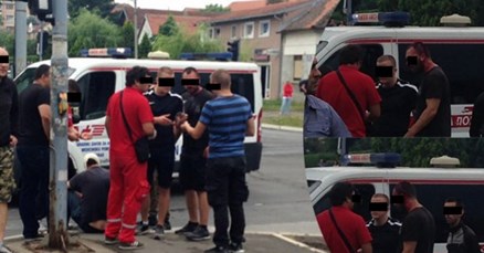 VELIKA TUČNJAVA GROBARA I DELIJA U ZEMUNU Letjele dimne bombe, baklje, stolice...