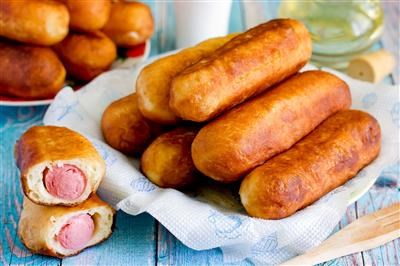 Piroške s hrenovkama