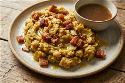 Mofongo (zgnječeni zeleni plantani)