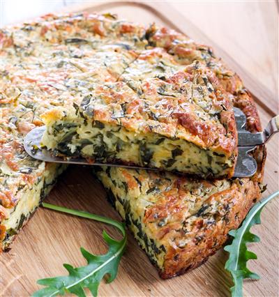 Quiche bez kore sa špinatom