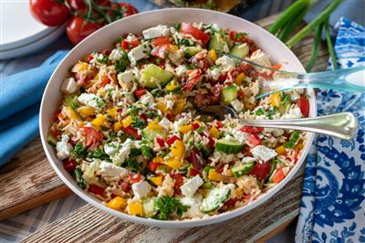 Mediteranska salata s rižom