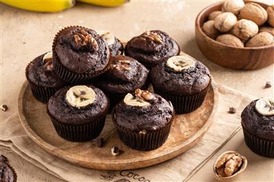 Proteinski čokoladni muffini s bananom