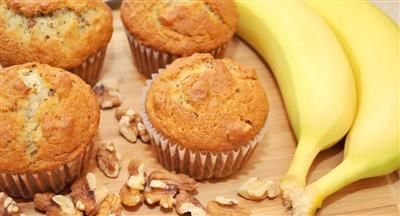 Muffini s bananom i borovnicama bez brašna