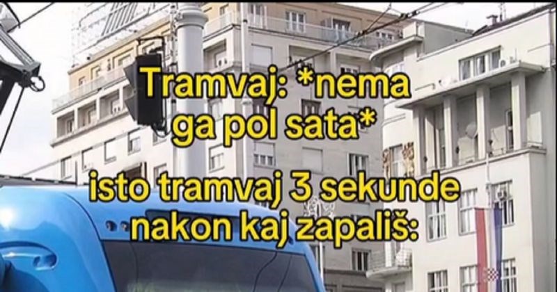 Fora o iritantnoj poveznici između tramvaja i duhana hit je na mrežama, totalno je pogođena