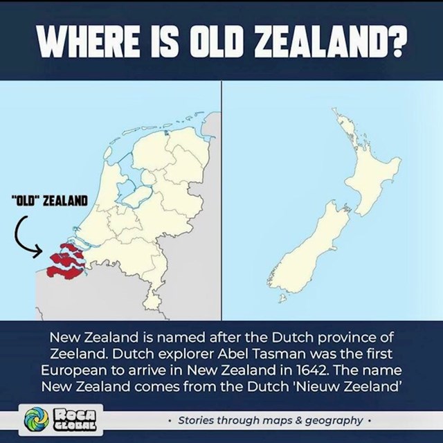 Stari Zeland je u stvari obični Zeland i nalazi se u Nizozemskoj