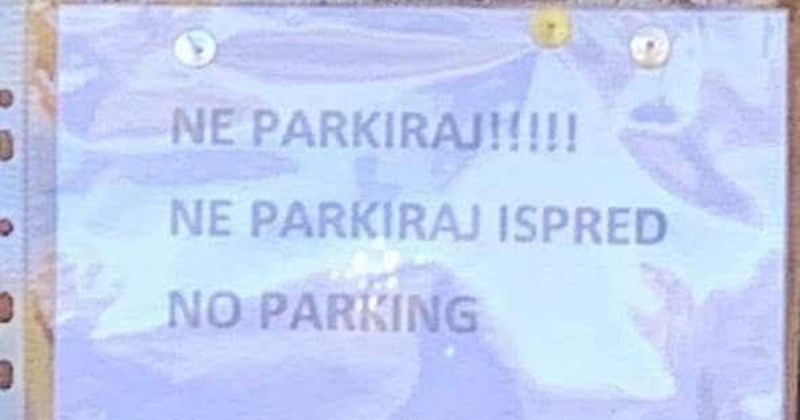 Tipu su stalno zauzimali njegov parking, a onda je ostavio prijeteću poruku. Urnebesna je!
