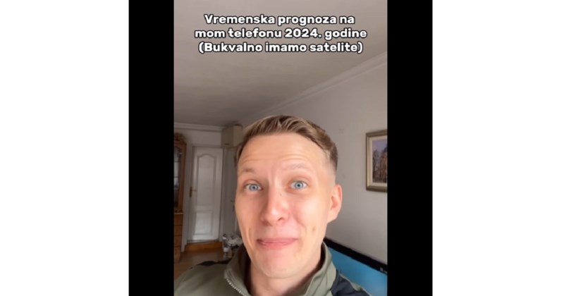 Klip o vremenskoj prognozi nekad i sad nasmijao je ekipu na IG-u, ovo je apsolutna istina :D