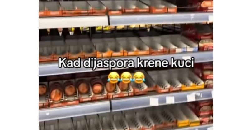 Video prikazuje stanje kod nas kada dijaspora krene kući poslije praznika, scena je genijalna!