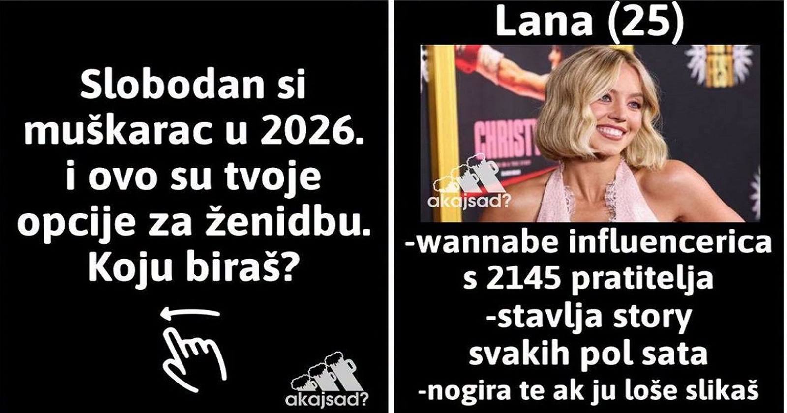 Fora o izboru kojeg ovih dana dečki imaju za dejtanje hit je na mrežama, popis je urnebesan