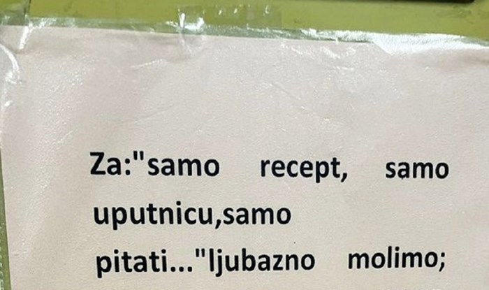 Obavijest u čekaonici jednog doktora u Bosni oduševila je mreže, morate vidjeti