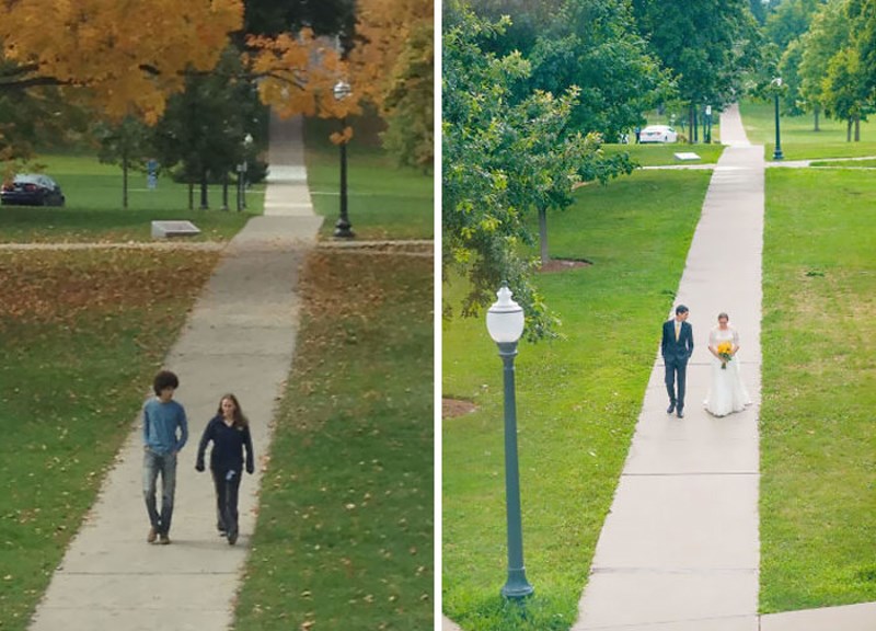 Naša prva zajednička fotka vs. nas dvoje šest godina kasnije