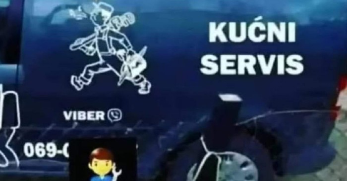 Majstor iz Crne Gore oduševio je regiju natpisom na kombiju, genijalan je
