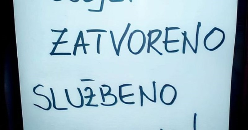 Obavijest na vratima jedne radnje obišla je regiju, za sve je zaslužan urnebesni detalj