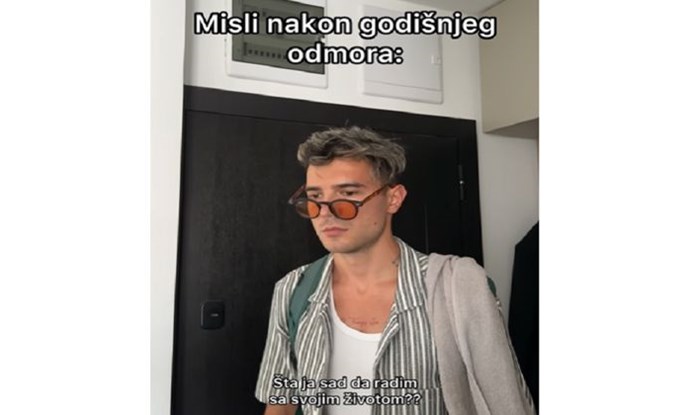 Komični skeč prikazuje sve, ali baš sve ljude kada se vrate s godišnjeg. Video je sve!