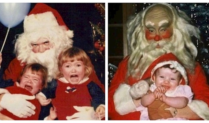 10 jezivih fotki s Djedom Mrazom nešto je najbizarnije što ćete danas vidjeti, hit su