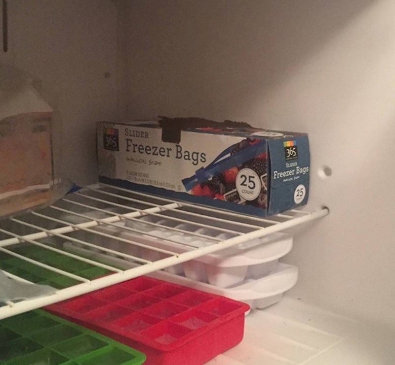 Mislim da moj muž ne kuži koncept vrećica za zamrzivač!