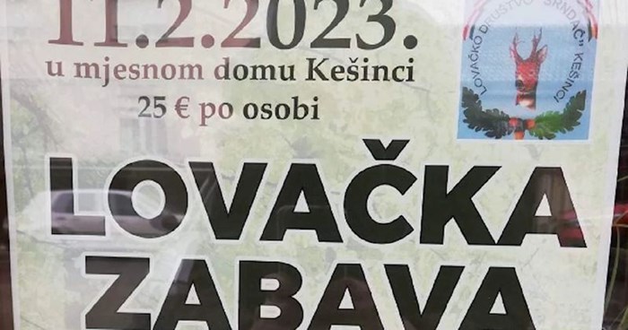 Plakat koji poziva na lovačku zabavu hit je na Instagramu, ima baš bizarnih detalja