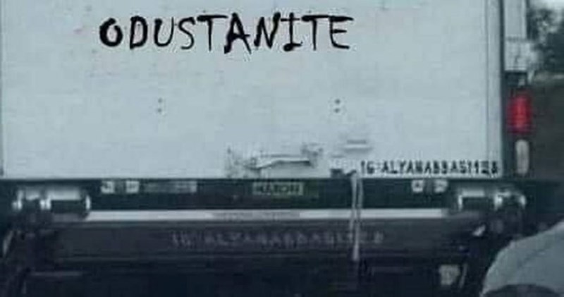 Poruka na kamionu očigledno umornog kamiondžije nasmijala je mreže, lajkaju je tisuće