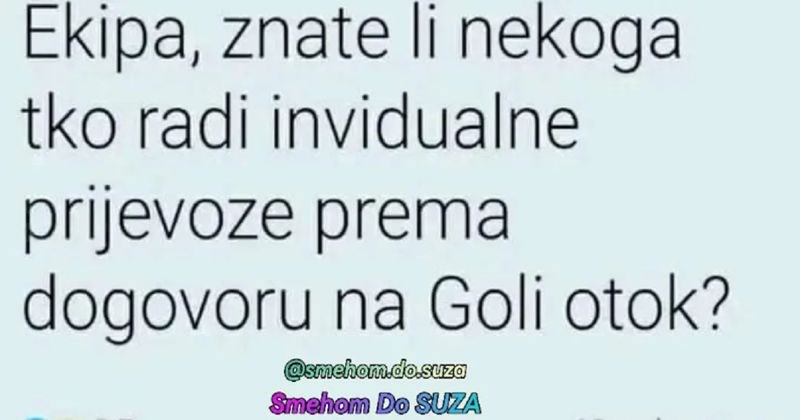 Turisti su tražili prijevoz za Goli otok, komentar ovog tipa brzinom munje se proširio regijom