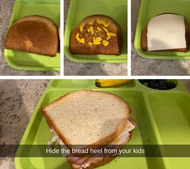 Vaša djeca ne vole krajnje kriške kruha? Zavarajte protivnika!