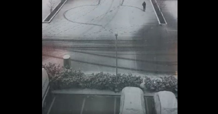 Snimka iz Zagreba širi se Fejsom, morate vidjeti što ovaj tip radi u snijegu