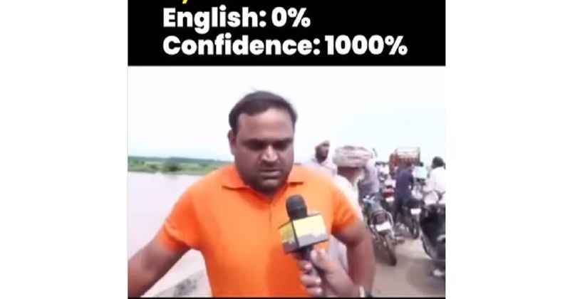 Tip je postao viralan jer s tolikim samopouzdanjem priča engleski, a ništa nije rekao točno. Hit je