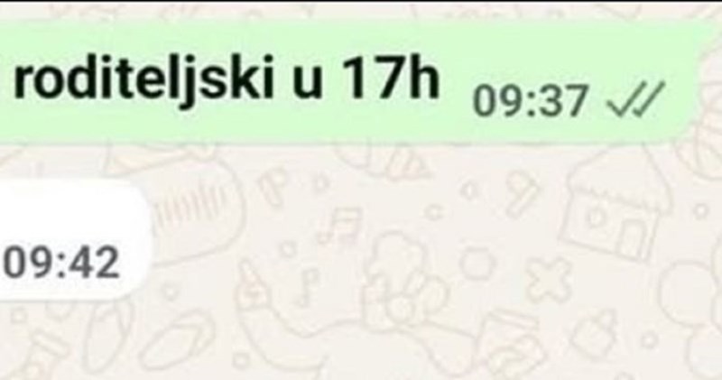 Dijete je poslalo mami obavijest o terminu roditeljskog sastanka, njen odgovor sad je hit u regiji