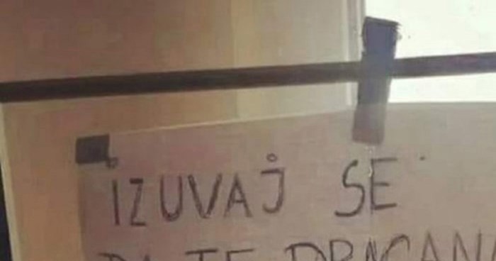 Natpis na ulazu u nečiji stan nasmijao je cijelu regiju, odmah ćete vidjeti zašto