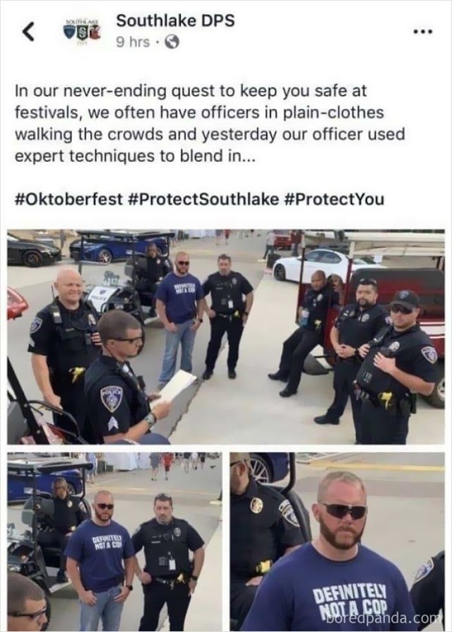 Policajac u civilu izabrao je neobičan outfit za jedan festival