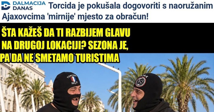 Nakon što je Torcida napala Ajaxove navijače, ova fora masovno se šera Fejsom
